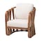 Bali & Pari Westham Bohemian Natural Rattan and Seagrass Arm Chair 252-13918-ZORO - alternate 1