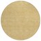 Homeroots 8' Gold And Ivory Round Geometric Washable Indoor Outdoor Area Rug 602373 - alternate 5