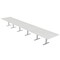 Skutchi Designs 22ft Rectangular Conference Table With Power | Harmony Series | 22 Person Meeting Room Table HAR-REC-48x264-T-WA7976-NA - alternate 1