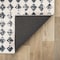 World Rug Gallery Geometric Distressed Abstract Washable Non Slip Runner Rug 2 ft x 10 ft Ivory WR69IVORY2X10 - alternate 4