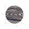 Homeroots 8' Black Taupe And Beige Round Faux Bois Washable Indoor Outdoor Area Rug 614475 - alternate 3