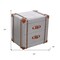 Homeroots 24" Silver Two Drawer Nightstand 488769 - alternate 2