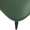 Leisuremod Paradiso Collection Modern Dining Seat in Taupe, with Green Fabric Seat PC50TPG - alternate 3