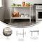 Flash Furniture Reese 30x48 Portable Work Table, Stainless Steel Top Shelf and Adjstbl Glvnzd Steel Undershelf NH-WT-3048-GG - alternate 3