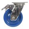Vestil Solid Polyurethane Swivel With Total Brake Caster 6 In. x 2 In. 1200 lb Dark Blue CST-F-SS-6X2SP-SWTB - alternate 4