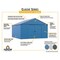 Arrow Classic 12 x 12 x 8 ft Blue Grey Steel Storage Shed CLG1212BG - alternate 2