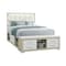Global Furniture Usa Contemporary Emma Natural/White Queen Bed With Led And Usb EMMA-NATURAL/WHITE-QB W/ LED & USB - alternate 2