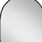 Homeroots 32" Black Aluminum Oval Adjustable Tilting Framed Accent Mirror 691625 - alternate 3