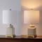 Jonathan Y Cleo 21.5 in. Transitional Glam Square Ginger Jar Ceramic and Metal LED Table Lamp, Yellow/White JYL3043B - alternate 3