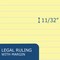 Roaring Spring Case of Canary Legal Pads, 8.5"x11.75", 50 sheets of Paper/Pad, stapled and taped, Micro-Perforated, PK36 74764cs - alternate 4