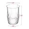 Smarty Had A Party 16 oz Clear Stripe Round Disposable Plastic Tumblers 48 Tumblers, 48PK 1716-CASE - alternate 3