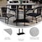 Flash Furniture 48" x 30" Outdoor Tabletop, Gray Faux Concrete, Seamless Surface Technology, 27x15 Black Table Base ST-REC3048-CMGY-TB002B-GG - alternate 3