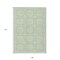 Homeroots 9' X 12' Mint Green And Ivory Geometric Washable Indoor Outdoor Area Rug 610833 - alternate 6