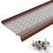 Waterlock Micromesh 6" Half Round Aluminum/SS Gutter Guard, Royal Brown, 35ft WM-6HR-035-RBN - alternate 1