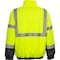Reflective Apparel ANSI Type R Class 3 Waterproof Bomber Jacket with Quilted Fleece Liner 413GT-LB-4T - alternate 2