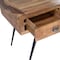 Homeroots 54" Brown And Black Mango Wood Writing Desk 389438 - alternate 3