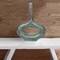 Uniquewise Decorative Antique Aluminium-Casted Table Centerpiece Flower Vase, Two Tone Patina Green , Set of 2 QI004132-33.2 - alternate 2