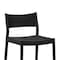 Armen Living Erie Black Woven Paper Cord and Wood Counter Stool LCERBABLK26 - alternate 3