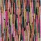 Homeroots 3' X 5' Pink Black And Green Striped Washable Indoor Outdoor Area Rug 603227 - alternate 2