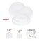 Smarty Had A Party Solid White Organic Round Plastic Dinnerware Value Set (120 Dinner Plates + 120 Salad Plates), 240PK 930WVP-CASE - alternate 2