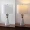 Jonathan Y Artezza 24" Art Deco Contemporary Hourglass Terrazzo/Iron LED Table Lamp, White/Gray JYL8030A - alternate 2
