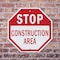 Signmission Stop Construction Area, 10 Inch X 10 Inch, Plastic Sign OC-P-10-43 - alternate 4