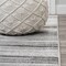 Jonathan Y Austin Gradient Striped Gray/Black 2 ft. x 8 ft. Runner Rug LUX103A-28 - alternate 2