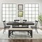 Crosley Hayden 6-Piece Dining Table Set For 7 W/Camille Chairs KF20013SL-MB - alternate 2