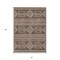 Homeroots 8' X 10' Brown And Ivory Southwestern Washable Indoor Outdoor Area Rug 593657 - alternate 2