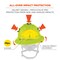 Ergodyne Lime Class C Type 2 MIPS Full Brim Safety Helmet 8964-MIPS - alternate 4