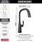 Delta Stryke: Touch2O Technology Kitchen Faucet with Touchless Technology 9176TL-BL-DST - alternate 4