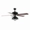 Jonathan Y Ashton 52" 1-Light Farmhouse Industrial Iron Dome Shade LED Ceiling Fan With Remote, Black JYL9615A - alternate 3