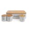 Megachef Kitchen Food Storage and Organization 4 Piece Canister Set in White MG-318 - alternate 3