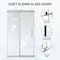 Anzzi 48in Reversible Frameless Sliding Deco-Glass Shower Door w/ Soft-Close System Chrome Finish SD-AZ20-01CH - alternate 2