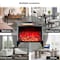 Edendirect 24 in. Freestanding 3-Sided glass Electric Fireplace in Black ZR-W1769P166908 - alternate 2