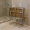 Homeroots 18" X 48" Brown Teak Rectangular Shower Bench 549370 - alternate 3