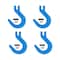 Mytee Products 5/16 inGrade100 Clevis Foundry Hook - WLL 5700 LBS Blue Clevis Hook for Towing, 4PK FH516-G100x4 - alternate 1