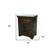 Homeroots 30" Dark Brown Solid Wood One Drawer Nightstand 488752 - alternate 3