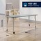 Flash Furniture Commercial Adjustable Height Rectangular Activity Table - Locking Casters-Gray XU-A2460-REC-GRY-T-P-CAS-GG - alternate 2
