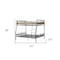 Homeroots Dark Brown Full Industrial Metal Bunk Bed 286146 - alternate 3
