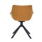 Leisuremod Markley Swivel Leather Dining Arm Chair with Iron Legs, 2PK ESCBL-26-BR2 - alternate 4