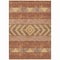 Homeroots 5' X 8' Orange Wheat And Taupe Southwestern Washable Indoor Outdoor Area Rug 613940 - alternate 5
