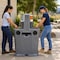 Koolmore 26.4 Gallon Double Mobile Hand Wash Station with Soap and Paper Towel Dispensers, Wheels and Handle KM-PHWS-ST26-W - alternate 4