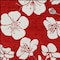 Homeroots 3' X 5' Red Ivory And Gray Floral Washable Indoor Outdoor Area Rug 599916 - alternate 2