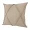 Homeroots Set of Two Taupe and Brown Diamond Cotton Throw Pillow With Fringes, 2PK 554572 - alternate 2