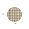 Homeroots 8' Gray Tan And Beige Round Plaid Washable Indoor Outdoor Area Rug 601400 - alternate 4