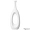 Uniquewise 30-Inch Frosted White Fiberglass Tall Floor Vase - Decorative Vase for Modern Home Decor QI004677.S - alternate 2