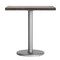 Flash Furniture Bennett 24 in x 30 in Solid Wood Indoor Tabletop in Dark Brown with 18 in Round Dining Height GSF-REC2430-DKBRN-TR18S-GG - alternate 2