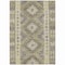 Homeroots 9' X 12' Beige Geometric Washable Indoor Outdoor Area Rug 607426 - alternate 2