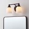 Jonathan Y Lydia 14" 2-Light Farmhouse Cottage Metal LED Vanity Light w/ Frosted Glass Shades, Oil Rubbed Bronze JYL7550C - alternate 4